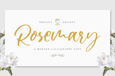 Rosemary - Wedding Font