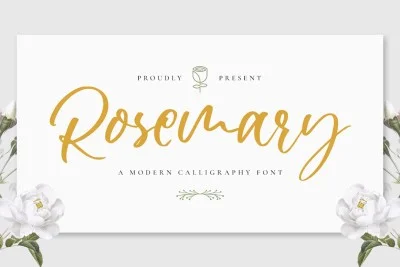 Rosemary - Wedding Font