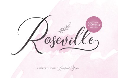 Roseville Script Font