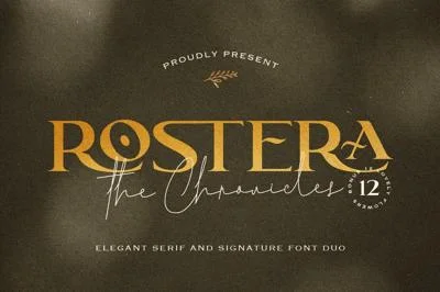 Rostera the Chronicles font duo