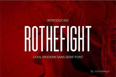 Rothefight branding sans serif font Free Download