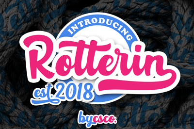 Rotterin Script - Layered Font Free Download