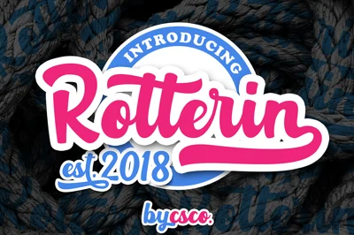 Rotterin Script - Layered Font