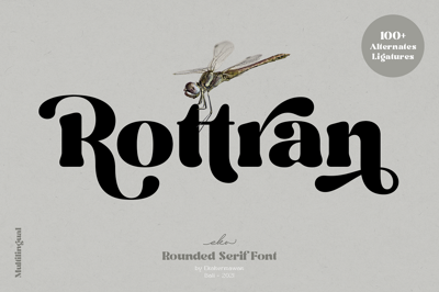 Rottran - Rounded Display Serif Font Free Download