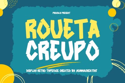 Roueta Creupo - Display Retro Font