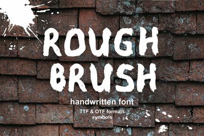 Rough Brush Font Free Download