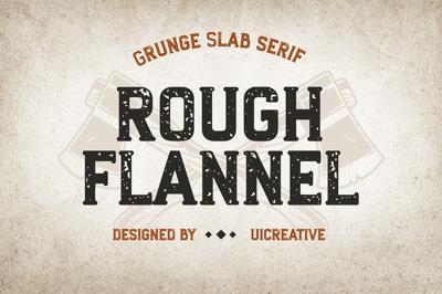 Rough Flannel Slab Serif Font Free Download