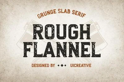 Rough Flannel Slab Serif Font