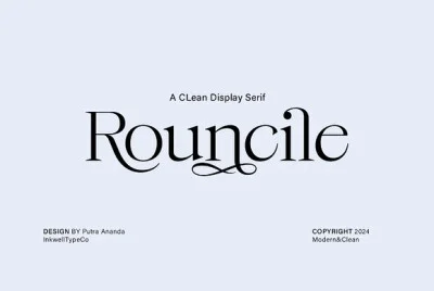 Rouncile - Clean Display Serif Font