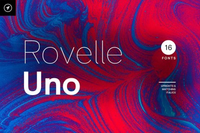 Rovelle Uno - Modern Sans-Serif Font Family