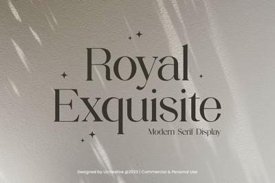 Royal Exquisite Modern Serif Font Free Download