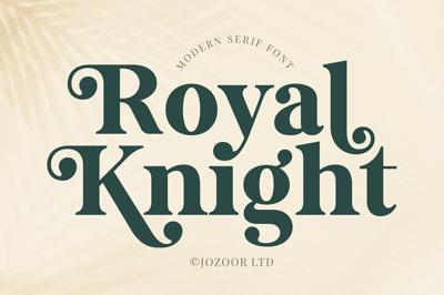 Royal Knight - Modern Serif Font Free Download