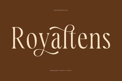 Royaltens Modern Serif Font Free Download