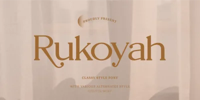 Rukoyah Font