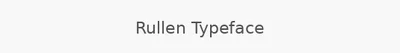 Rullen Typeface