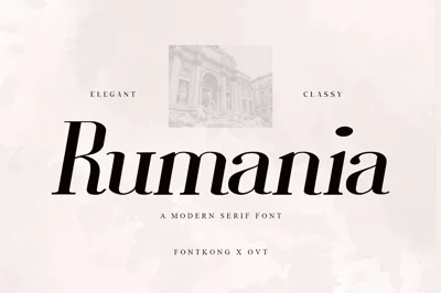 Rumania - Modern Serif Font