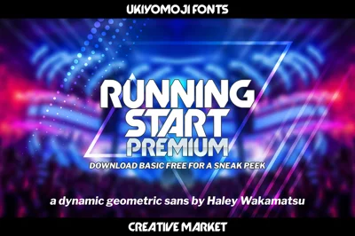 Running Start: Dynamic Geo Sans Font