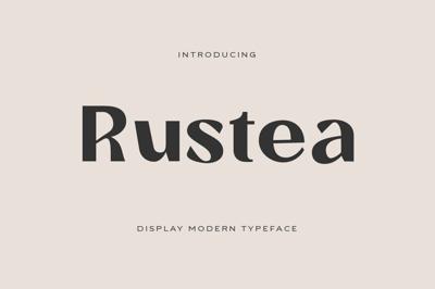 Rustea Display Fonts Free Download