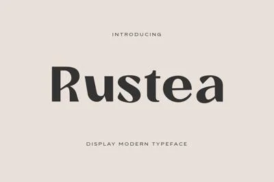 Rustea Display Fonts