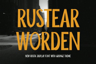 Rustear Worden - Retro Display Sans Font