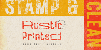 Rustic Printed Free Download