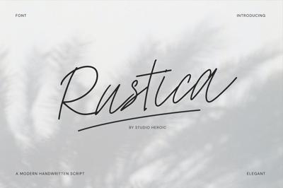 Rustica - Elegant Script Font Free Download