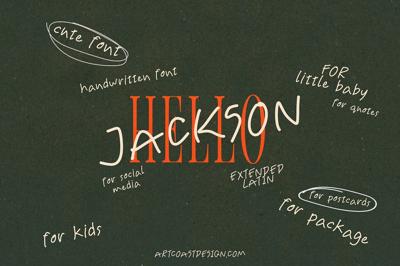 SA Jackson Handwritten Font Free Download