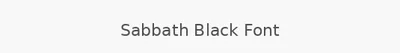 Sabbath Black Font