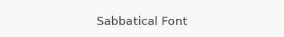 Sabbatical Font