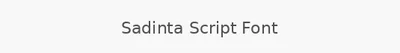 Sadinta Script Font