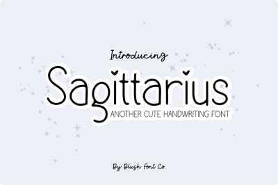 Sagittarius Cute Handwriting Font Free Download