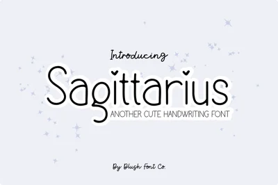 Sagittarius Cute Handwriting Font