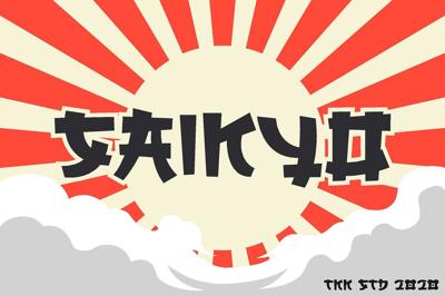 SAIKYO - Japanese Font Free Download