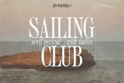 Sailing Club | Nostalgic Serif Font