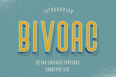 SALE! Bivoac Layered Font Free Download