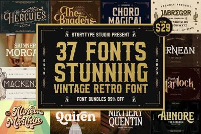 SALE! Stunning Vintage Retro Font Free Download