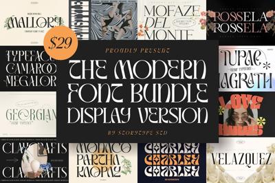 SALE! The Modern Font Bundle Vol.1 Free Download