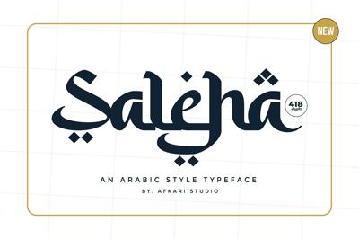 Saleha - An Arabic Style Typeface Free Download