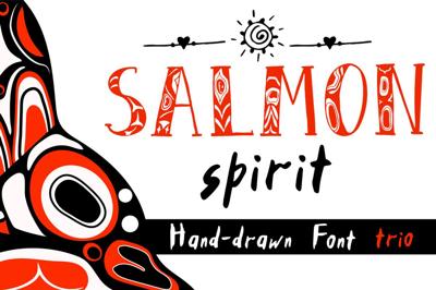 Salmon Spirit Font Trio Free Download