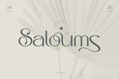 Saloums - Modern Sans Serif Font Free Download