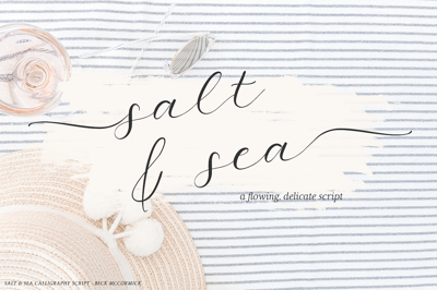 Salt and Sea Calligraphy Font Free Download