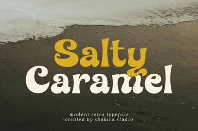 Salty Caramel - Modern Retro Font