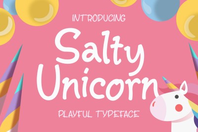 Salty Unicorn Font