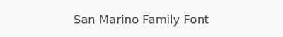 San Marino Family Font