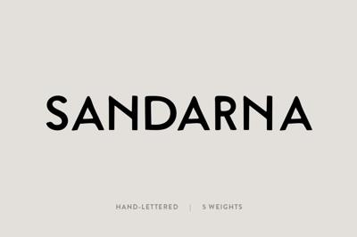 Sandarna: A Hand-Lettered Font Free Download