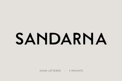 Sandarna: A Hand-Lettered Font
