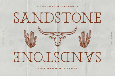 Sandstone - A Western Slab Serif Font