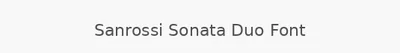 Sanrossi Sonata Duo Font