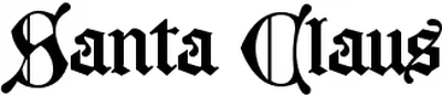 Santa Claus Font