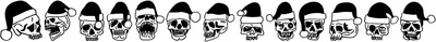 Santa Skull Font